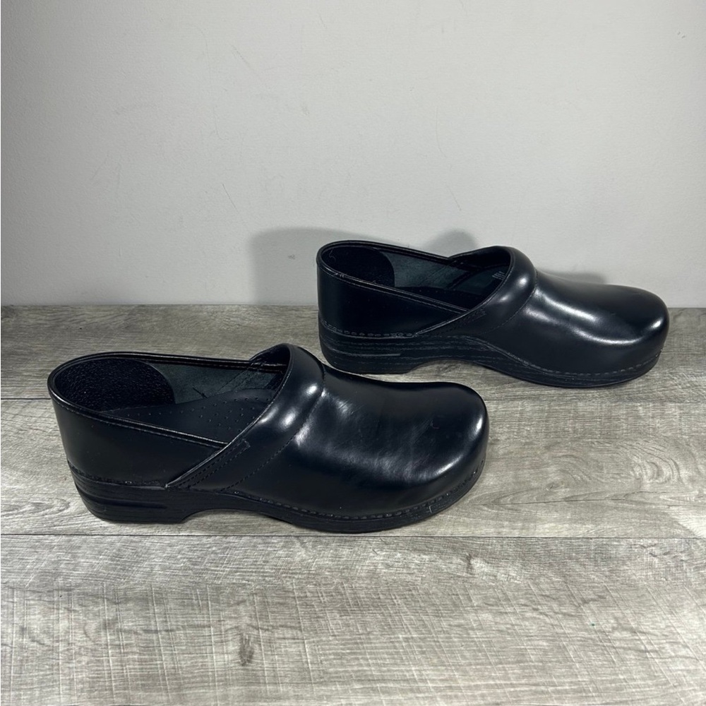 Dansko Black Leather Men’s Professional Slip-On Clogs Mules Shoes Size 14.5-15